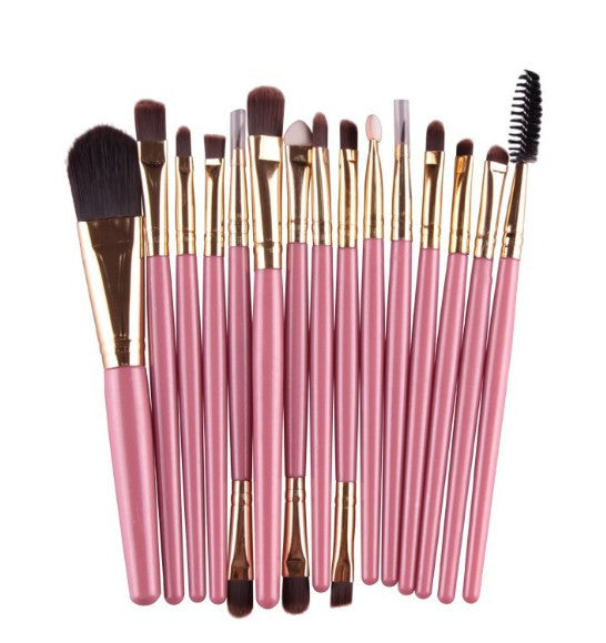 15Pcs Cosmetic Makeup Brush