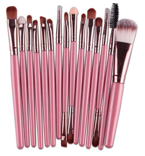 15Pcs Cosmetic Makeup Brush